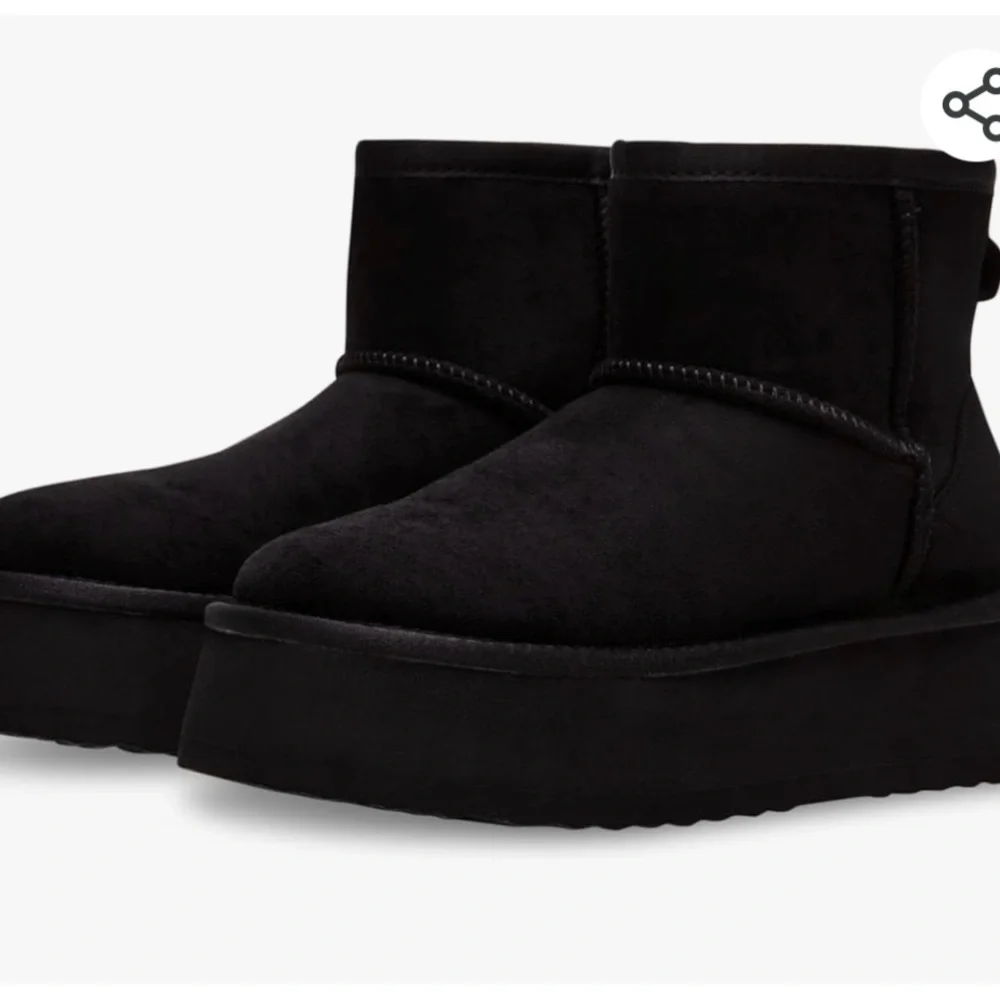 New Steve Madden Black Ankle Platform Boots - Size 7M